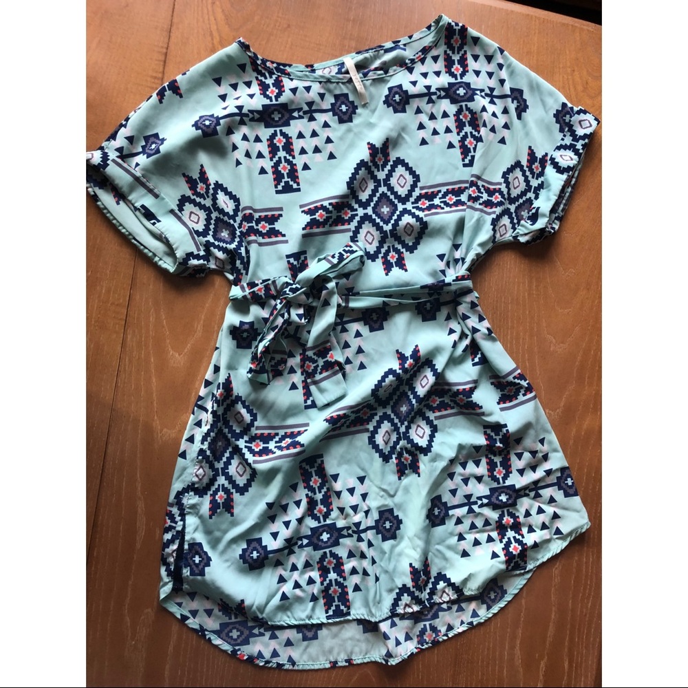 Aztec Print Dress